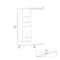 Tuhome Manchester 150 Closet System, Metal Rod, Five Open Shelves, One Drawer, White CLB6722 - alternate 2